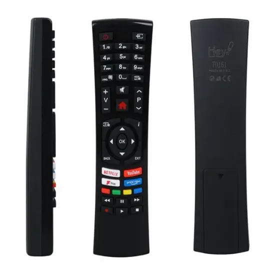 Vestel R/C 4391P Black Küçük Kalıp Fplay -Netflix - Youtube - Play Tuşlu Lcd Led Tv Kumanda resmi