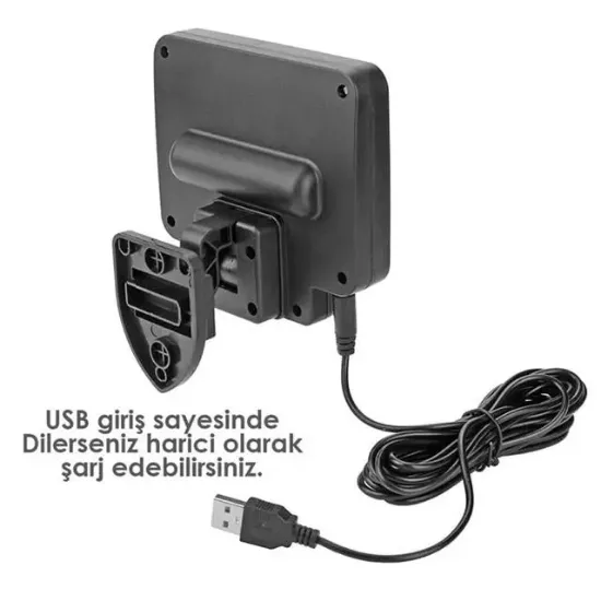 Powermaster JX-F72 Solar Panelli Hareket Sensörlü Üç Modlu Duvar Lambası resmi