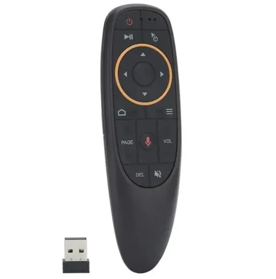 G10 Android-Windows-Linux-TV Box-Mac OS Uyumlu 2.4 Ghz Ses Komutlu Wireless Air Mouse Uzaktan Kumanda resmi