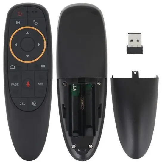 G10 Android-Windows-Linux-TV Box-Mac OS Uyumlu 2.4 Ghz Ses Komutlu Wireless Air Mouse Uzaktan Kumanda resmi
