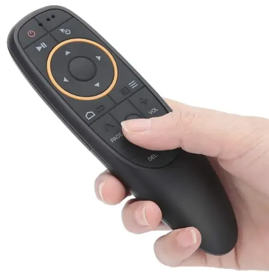 G10 Android-Windows-Linux-TV Box-Mac OS Uyumlu 2.4 Ghz Ses Komutlu Wireless Air Mouse Uzaktan Kumanda resmi