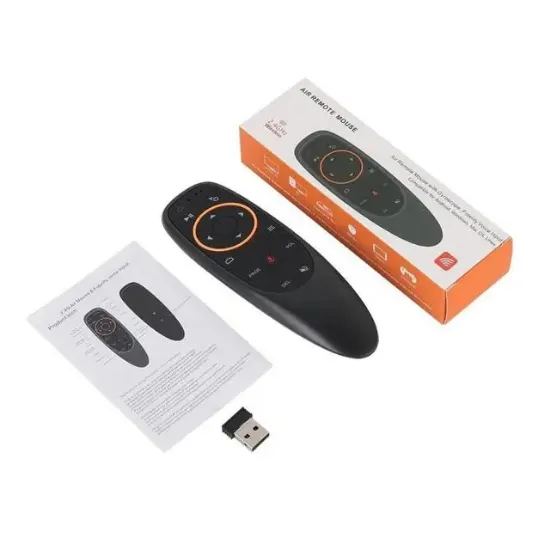 G10 Android-Windows-Linux-TV Box-Mac OS Uyumlu 2.4 Ghz Ses Komutlu Wireless Air Mouse Uzaktan Kumanda resmi