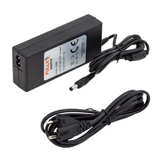 Fully O-1624A 24 Volt - 2.5 Amper Plastik Kasa Masaüstü Adaptör 5.5*2.5 Uç resmi