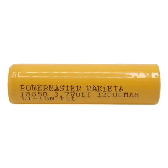 PowerMaster PM-9599 Rakieta 3.7 Volt 1200mAh 18650 Başlıklı Şarj Edilebilir Lityum Pil (Tekli) resmi
