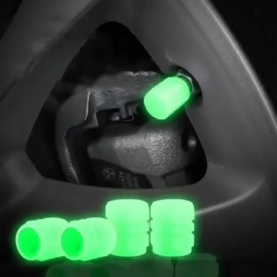 Sunup SN-21012 Yeşil Fosforlu Işık Saçan Lastik Sibop Kapak (Tekli) resmi