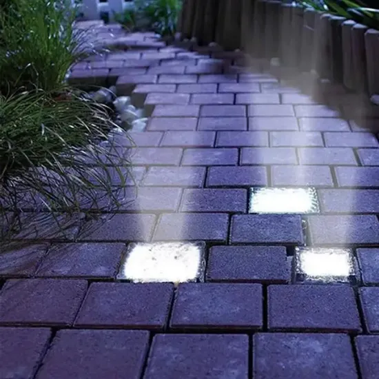PowerMaster PM-21646 Solar Günışığı Ledli Tuğla Görünümlü Bahçe Dekorasyon Aydınlatma resmi