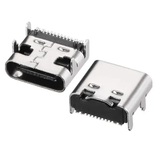 PowerMaster IC-266B-4 Type-C Dişi Şase Konnektör - USB 3.1 16 Pin Hızlı Şarj Destekli Soketi resmi