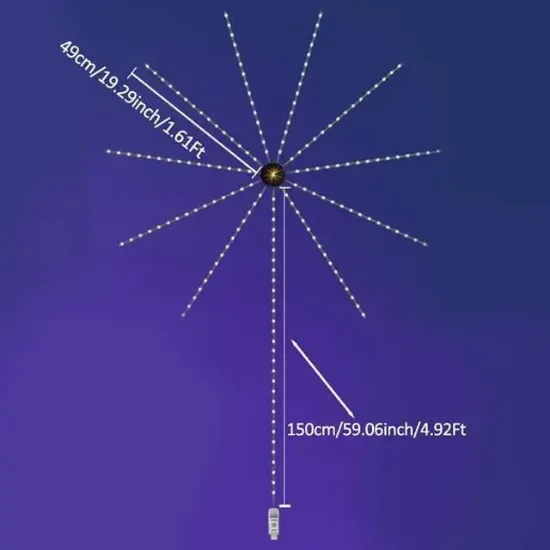 Sunup SN-22231 Bluetooth Havai Fişek LED Seti Sese Duyarlı RGB Rengi Akıllı Şerit Işık 200+ Efektli Oda Aydınlatma resmi