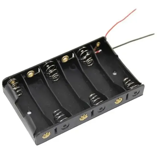 Powermaster Yan Yana 6'lı AA Pil Yuvası (IC-234B) resmi