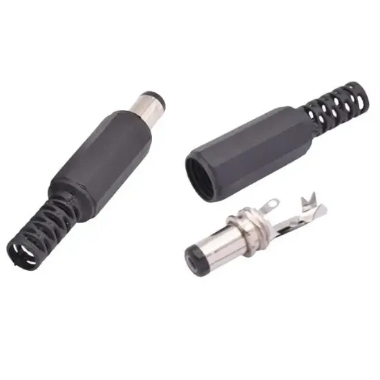 DC Erkek Jak 2.1mm Kısa Tip - Lehimlenebilir Konnektör (IC-251) resmi