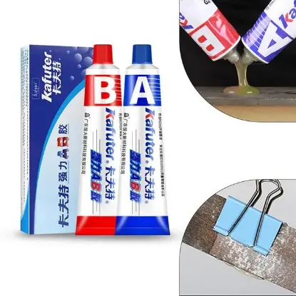 Kafuter Güçlü AB Çok Amaçlı Epoksi Çelik-Ahşap-Metal-Alüminyum Yapıştırıcısı (İran) resmi