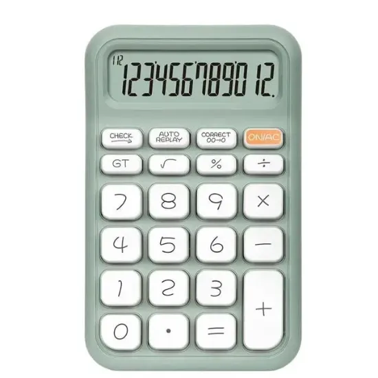 Powermaster PM-25410 Yeşil 12 Haneli Hesap Makinesi  resmi