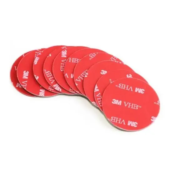 PowerMaster PM-25707 40mm Yuvarlak 3m Çift Taraflı Bant (10'lu Paket) resmi