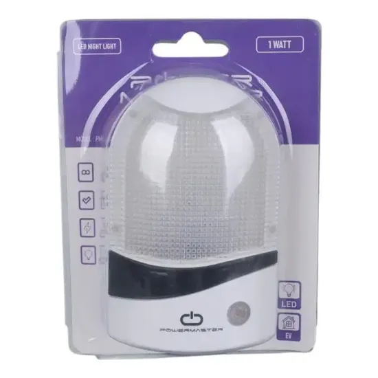 Powermaster PM-34096 1 Watt Ledli Fotoselli Sensörlü Gece Lambası resmi