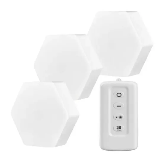 Powermaster MX-359 Üçlü Altıgen Kumandalı Pilli Dokunmatik Tezgah Altı LED Aydınlatma resmi