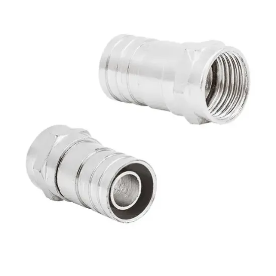 F Konnektör Sıkmalı RG6 Kısa Tip resmi