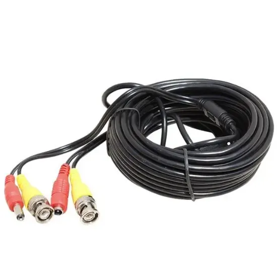 Powermaster Bnc-Bnc Kablo+Power Kablo Dişi-Erkek Jacklı 10 Metre resmi