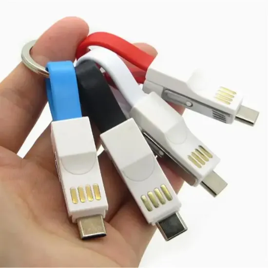 Powermaster 2in1 Anahtarlık Type C / Lightning Mini Anahtarlık USB Şarj Kablosu PM-26061 resmi