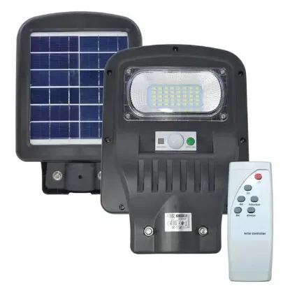 Horoz 50W Siyah Led Solar Güneş Enerjili Lamba Sokak Armatür Beyaz Işık resmi