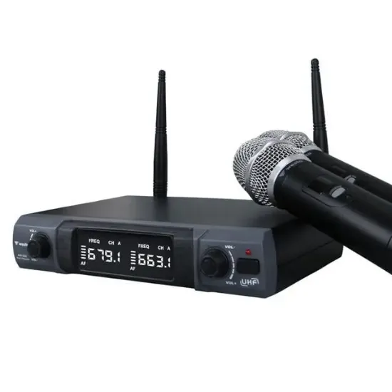 Westa WM-202H 1 Alıcı + 2 El (Lavalier) Kablosuz Uhf Mikrofon Seti resmi