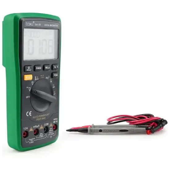 Baku BA-28 AC/DC Voltaj-Akım-Direnç-Diyot Ölçer Çok Fonksiyonlu Dijital Multimetre Ölçü Aleti resmi