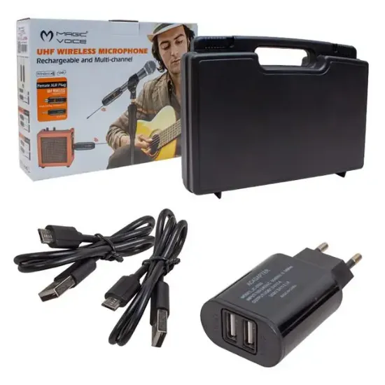 Magicvoice Uhf Gitar Tip Kablosuz Mikrofon (Genel Enstrümanlar İçin) MV-19586 resmi