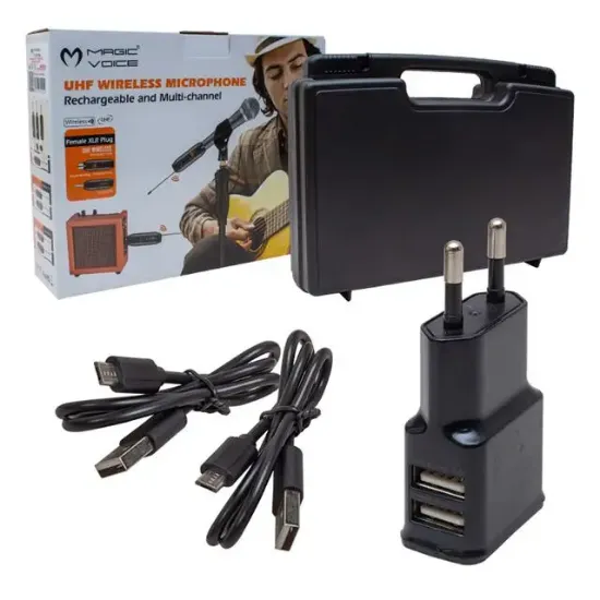 Magicvoice Mv-19590 UHF Kablosuz Amfi ve Enstrüman Aksesuarı Üçlü Set resmi