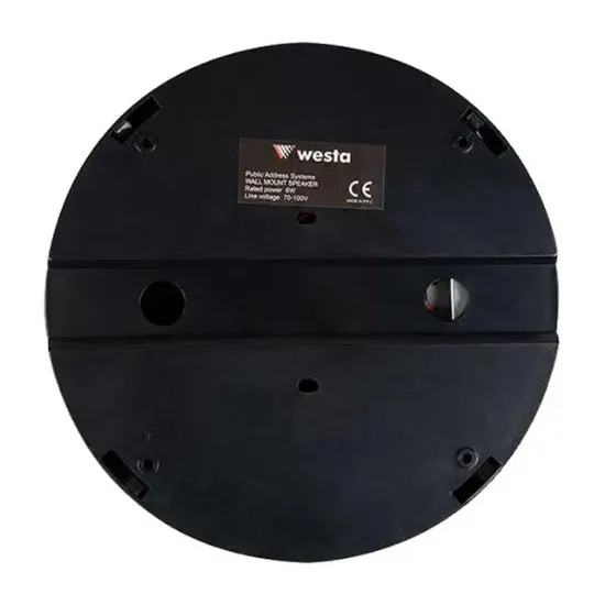 Westa WS-1119TB 13cm Sıva Üstü Siyah Trafolu Tavan Hoparlörü 10 Watt resmi