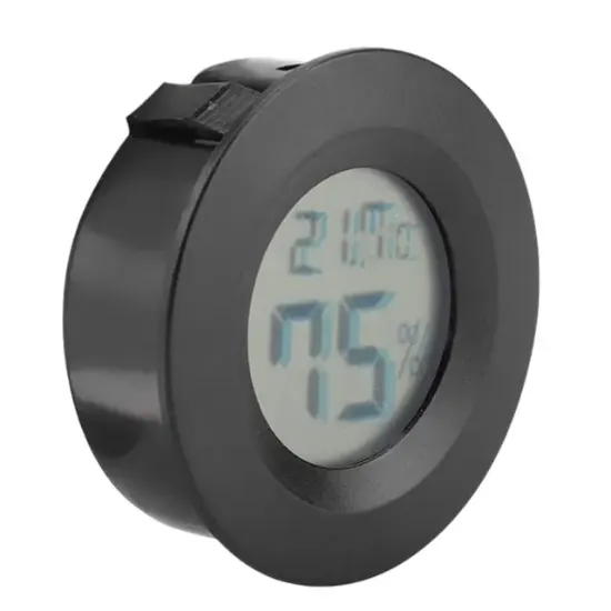 Powermaster PM-24303 Yuvarlak Dijital Mini Nem Ölçer Termometre - Higrometre   resmi