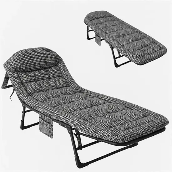 Sunup SN-26975 Taşınabilir Ayarlanabilir 5 Kademe Sünger Kamp Yatak Şezlong (Kazayağı) resmi