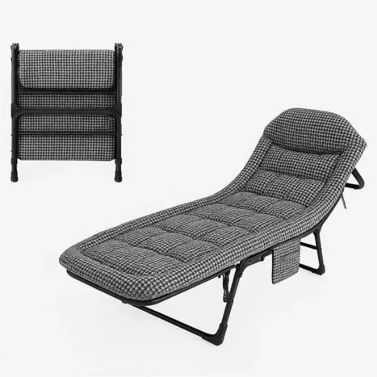 Sunup SN-26975 Taşınabilir Ayarlanabilir 5 Kademe Sünger Kamp Yatak Şezlong (Kazayağı) resmi