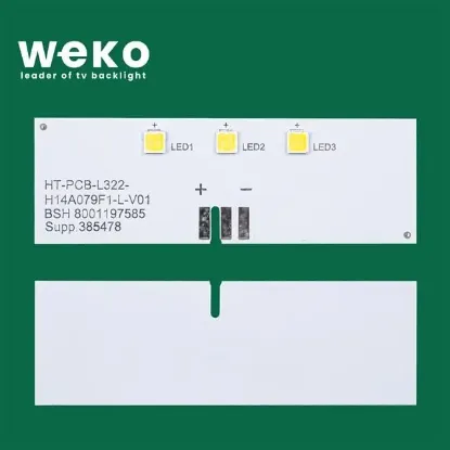 Buzdolabı İç Aydınlatma Ledi LD79 HT-PCB-L322-H14A079B-L-V01 3 Çipli resmi