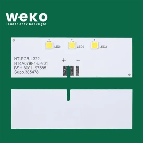 Buzdolabı İç Aydınlatma Ledi LD79 HT-PCB-L322-H14A079B-L-V01 3 Çipli resmi