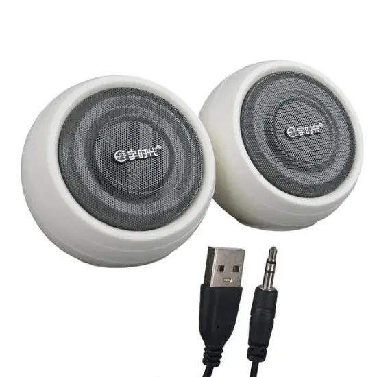MagicVoice MV-24845 1+1 USB AUX Oval Multımedia Ses Sistemi Speaker - Hoparlör 2X3Watt resmi