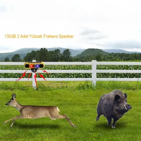 PowerMaster PM-26950 DC 5V Solar Sesli Hayvan Kovucu Alarm Cihazı resmi