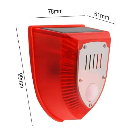 PowerMaster PM-26953 Köpek Silah Sesli Hayvan Kovucu Alarm Cihazı Hareket Sensörlü Solar Panelli resmi