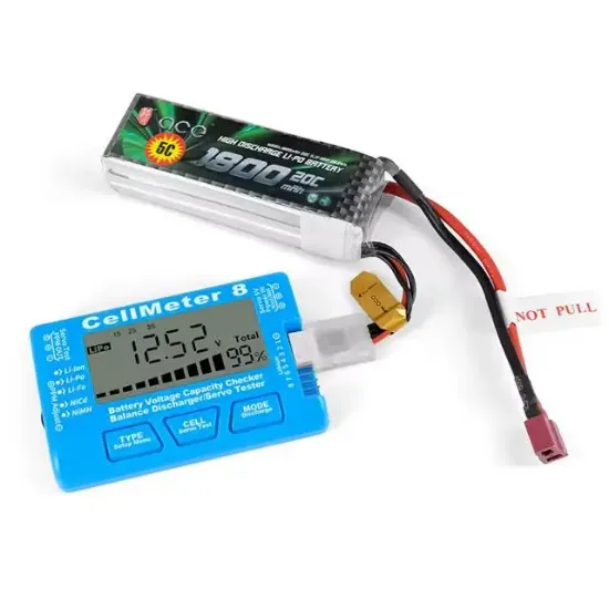 PowerMaster PM-26959 Pil Kapasite Voltaj Test Cihazı RC 1-8S Lipo Lityum NIMH resmi