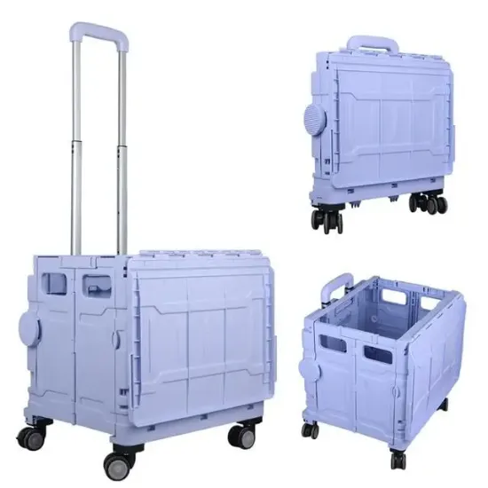 Sunup SN-26967 Katlanabilir Market Pazar Kamp Tekerlekli Alışveriş Arabası 60KG Kapasiteli resmi