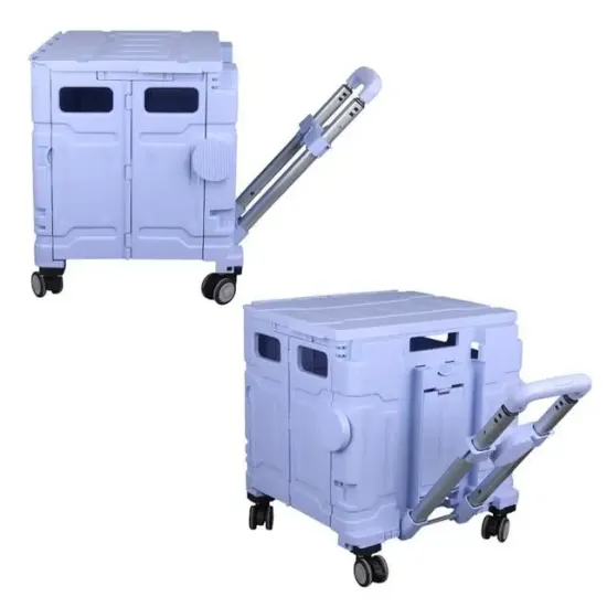 Sunup SN-26967 Katlanabilir Market Pazar Kamp Tekerlekli Alışveriş Arabası 60KG Kapasiteli resmi