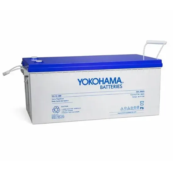 Yokohama YH-27019 12V 200Ah Tam Bakımsız Deep Cycle Jel Akü (532x240x221mm) resmi