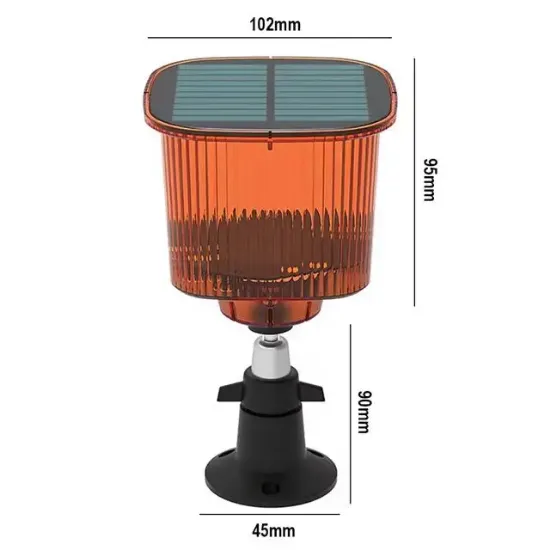 PowerMaster PM-26955 Mikrofonlu Sesli Hayvan Kovucu Alarm Cihazı Solar Panelli resmi