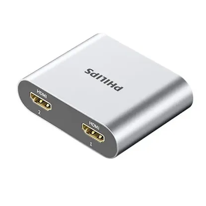 Philips SWR9101A/93 4K HDMI Çift Yönlü Anahtar 2 Giriş - 1 Çıkış Yüksek Çözünürlüklü HDMI Switch resmi