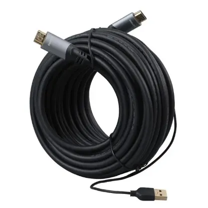 Philips SWL6122B/93 4K 60 Hz 15 Metre Usb Güç Kablolu HDMI Görüntü Kablosu  resmi