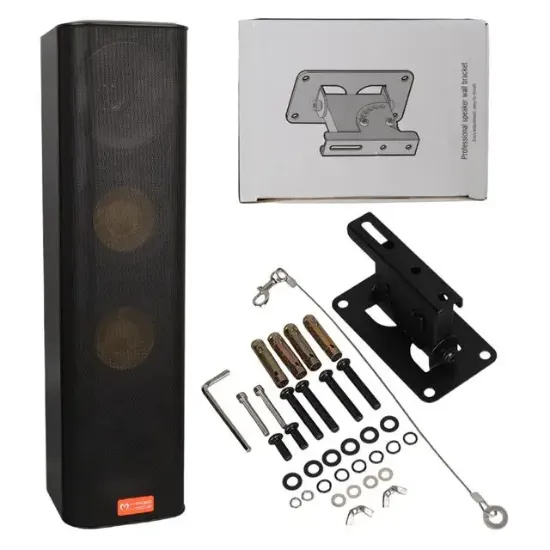 MagicVoice MV-28 2x13 CM 40 Watt Komütatörlü Hat Trafolu Siyah Dikey Sütun Hoparlör (Tekli Paket) resmi