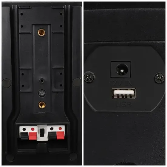 MagicVoice MV-28 2x13 CM 40 Watt Komütatörlü Hat Trafolu Siyah Dikey Sütun Hoparlör (Tekli Paket) resmi