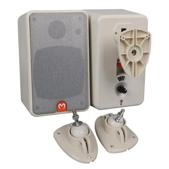 MagicVoice MV-21 10 CM 40 Watt Komütatörlü Hat Trafolu Beyaz Sütun Hoparlör (2'li Takım) resmi