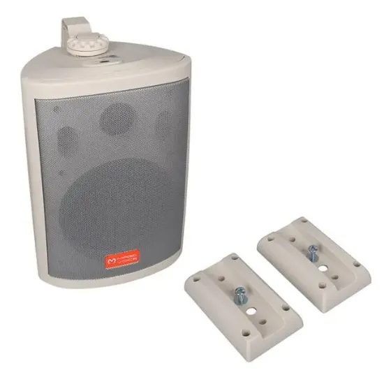 MagicVoice MV-25 16 CM 80 Watt Komütatörlü Hat Trafolu Beyaz Sütun Hoparlör (2'li Takım) resmi