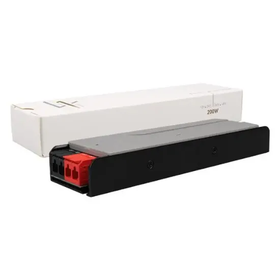 PowerMaster PM-26844 12/24/36/48 Volt 8.4 Amper 200 Watt Metal Kasa Kademeli Adaptör Voltaj Göstergeli 189x51x27mm resmi