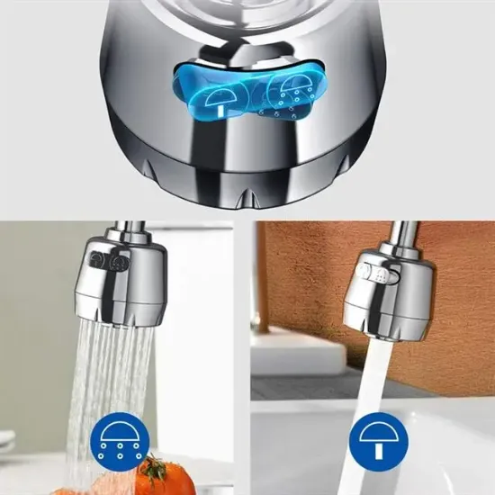 Sunup SN-27114 2 Kademeli Tasarruflu Musluk Başlığı 360 Derece resmi