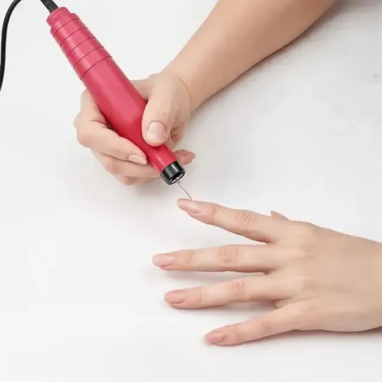 Sunup SN-27091 Hız Ayarlı Tırnak Freze Törpü Manikür Pedikür Seti 6 Başlıklı Elektrikli AC220V resmi